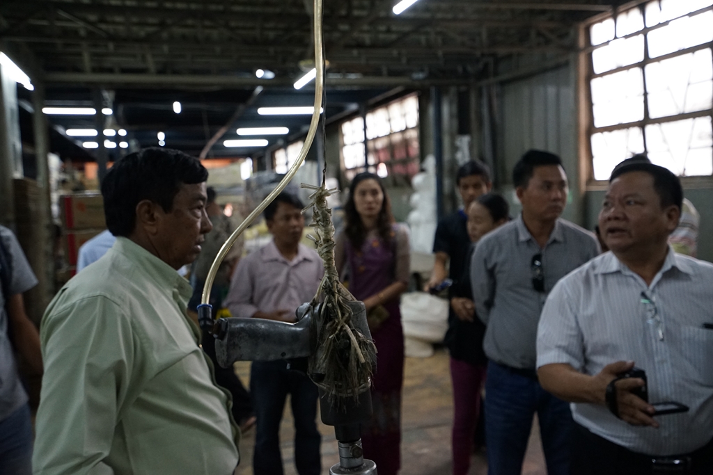 Đối tác Myanmar thăm Quang Nông