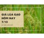 Giá lúa gạo hôm nay 7/10