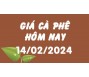 Giá cà phê hôm nay 14/2