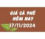 Giá cà phê hôm nay 17/11