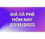 Giá cà phê hôm nay 27/11