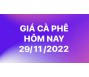 Giá cà phê hôm nay 29/11