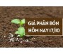 Giá phân bón hôm nay 17/10